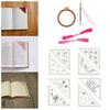 Kit Ricamo Segnalibro Angolare Tema Primavera Estate Segnalibro in Feltro Ricamato Kit Creativo Kit Segnalibro Angolare Fai da Te Regalo per Amanti dei Libri Lettori