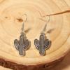 Punk Western Cowboy Style Creative Niche Design Sense Vitality Cactus Ear Hook Earrings Retro Trend