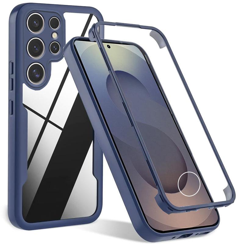 Screen Protector Case For Samsung Galaxy S25 EDGE S24 S23 S22 S21 Ultra Plus Full Body Cases For Samsung S24 S23 S21 FE Cover
