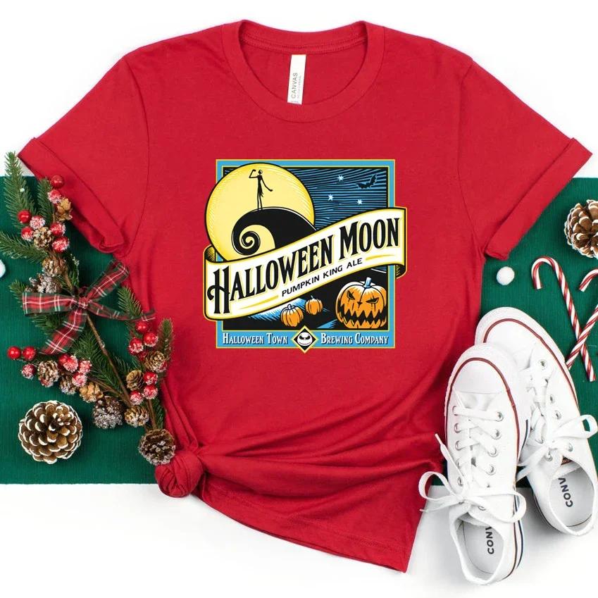 Gothic Halloween Shirt Unisex Party Vintage Tees Halloween TShirt Funny Halloween Town Graphic Aesthetic Clothes Streetwear Top