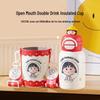 BEDDYBEAR Opening Smile Dual-Drink Kids Insulated Bottle