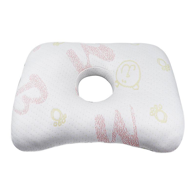 Soft Bamboo Fiber Single Hole Ear Pillow Elderly Patients Orthopedic Design Beauty Salon Adult Side Sleeping Pillow for Pressure