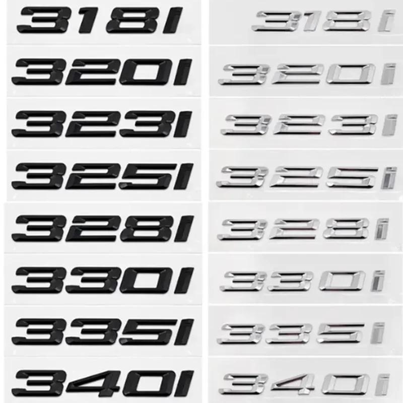 

325i 330i 335i 316i 318i 320i Trunk Boot Emblem Letter Badges Car Logo For BMW 3-series F30 F31 F34 E90 E46 Chrome Silver Black 318i