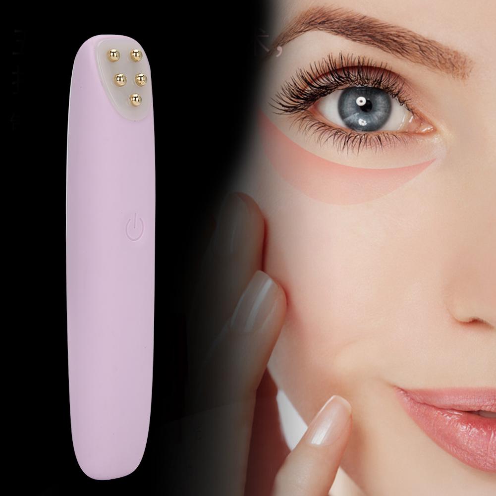 Electric Eye Massager RF Vibration EMS Wrinkle Removal Eye Care Tool Massager Purple