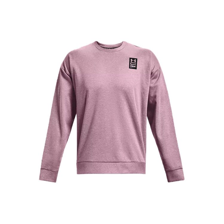 Under Armour Recover Crew Neck Loose Training Sweatshirt Men Sweatshirt Mallow-Pink 1361757-699