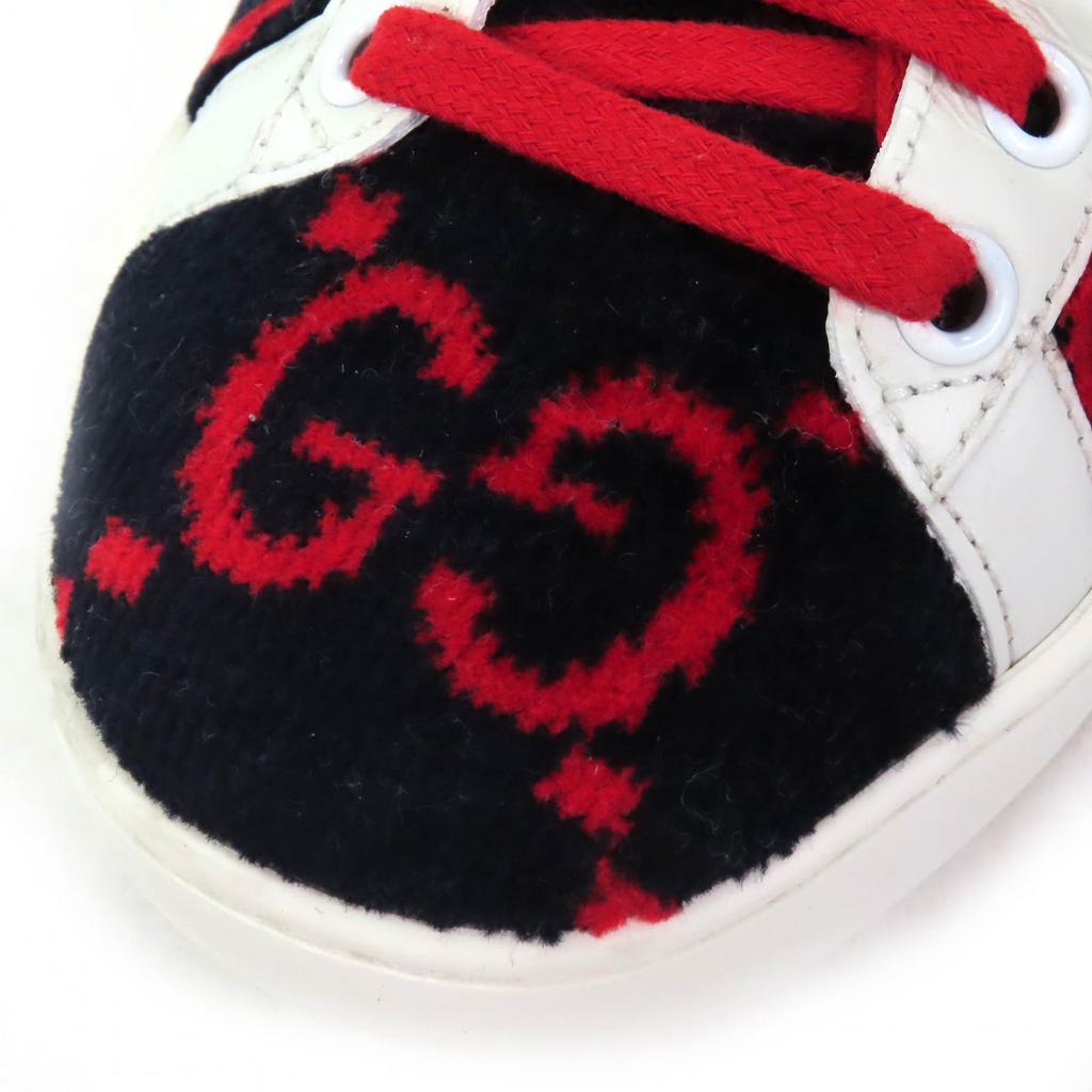 Tolle GUCCI Low-Cut-Sneaker Frottee GG-Muster Florstoff mit 36,5 431910 Gebraucht