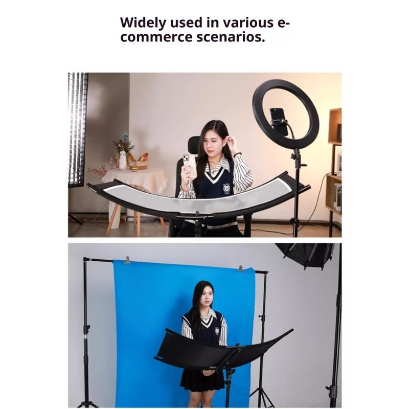 U Shaped Curved Photography Reflector Professional Studio Reflective Screen For Portrait Product Wedding Photography