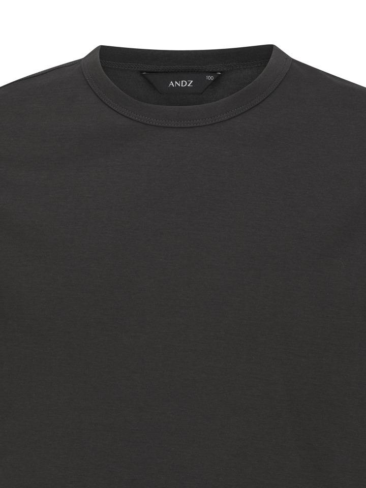AND Z Men'S) Lightweight Silket Cotton Round Short Sleeve T-Shirt_Bzf2Tr1102Dgr