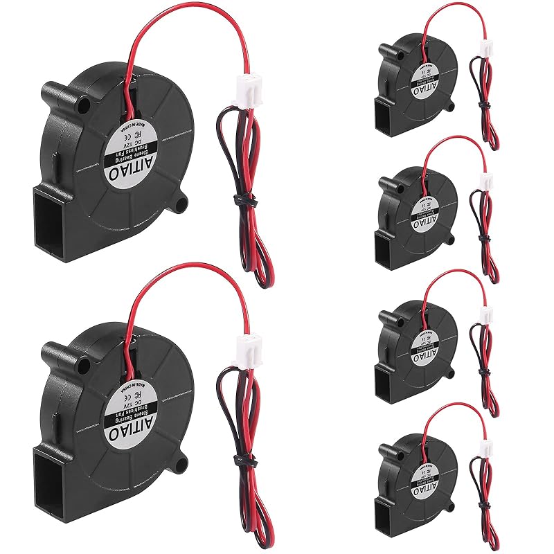 6PCS 5015 Blower Fan 5V DC Brushless Cooling Blower Fan 3D Printer Brushless Cooling Fans 50mmx15mm 2PIN