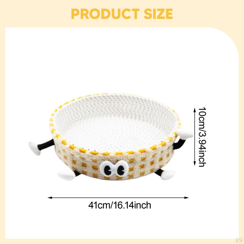 Braided Cat House, Sleeping Bed, Furniture Protector, Hand-Woven Scratching Post, Pet House for