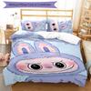 3pcs labubu pattern bedding set duvet cover set includes duvet cover &pillowcases, perfect all season bedroom decoration & gift
