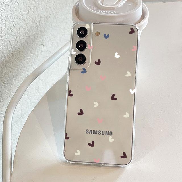 Love Heart Clear Case For Samsung Galaxy S22 S20 FE S21 S10 S9 Plus Note 20 Ultra 10 Lite Soft Phone Shell