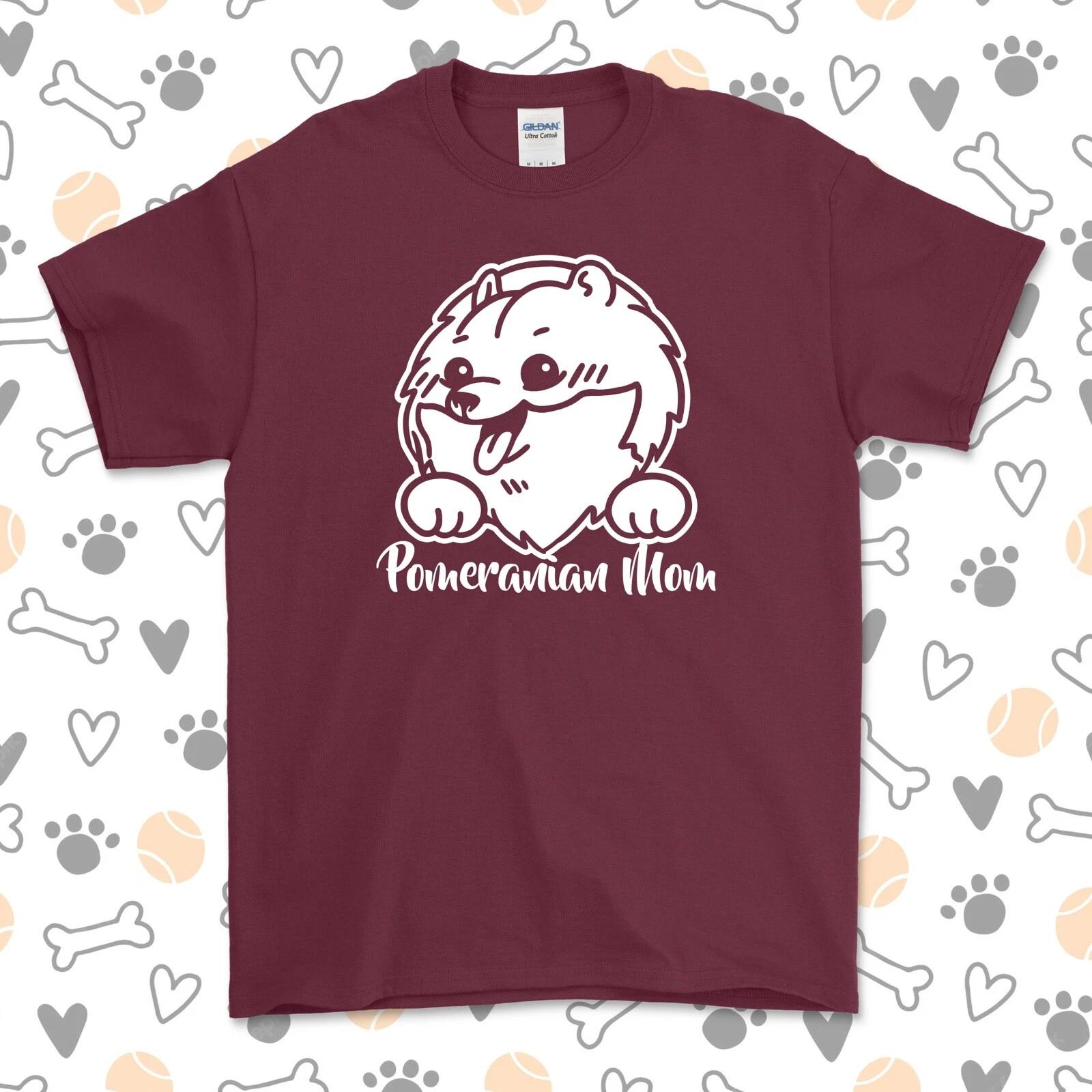 Pomeranian Mom T-Shirt | Dog Breed | Pick Your Color! | Dog Mom | L