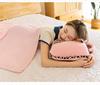 Dual-Use Cute Cartoon Pillow Blanket: Car & Office Nap Cushion