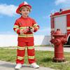 8 Sztuk Dziecięcy Zestaw Kostiumu Strażaka Zestaw Przebrania Strażaka z Gaśnicą Impreza Urodzinowa Odgrywanie Ról Zabawa w Udawanie Prezent dla Małych Chłopców Dziewczynek