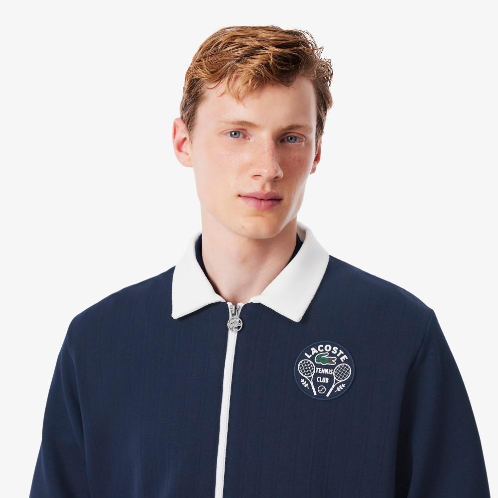 [Lacoste] Men's Tennis Heritage Full-Zip Sweatshirt SH8941-55N525