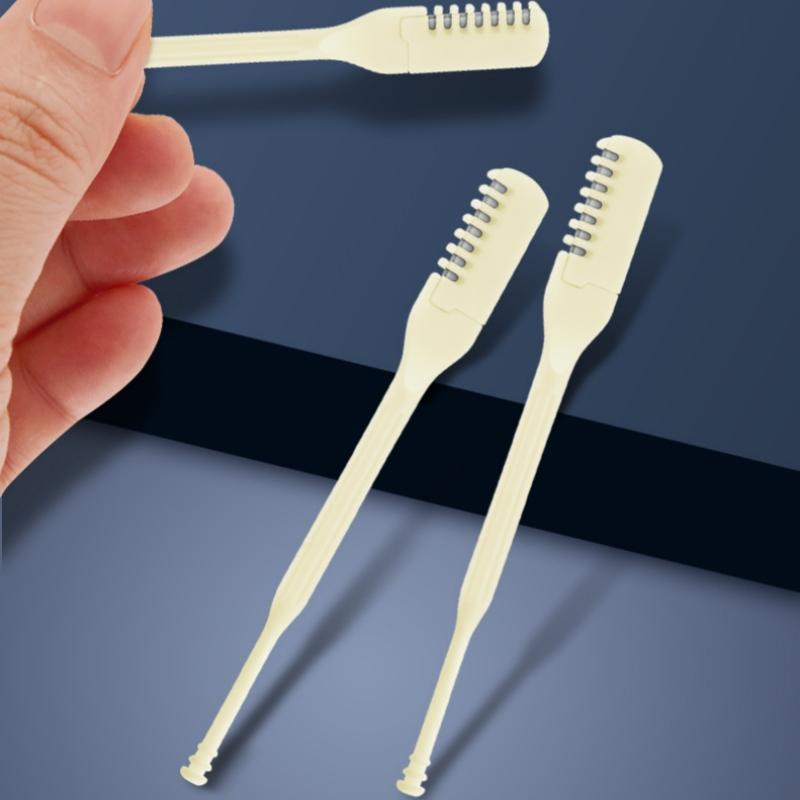 Double-ended Nose Hair Trimmer Manual Spiral Ear Pick Cleaning Nose Hair Scissors Razor Nose Hair Trimmer