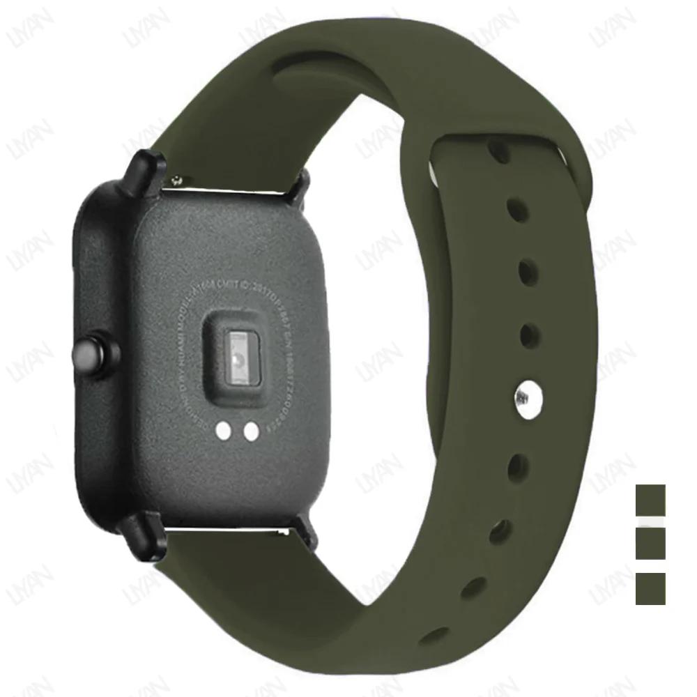 Sportarmband Für Amazfit GTS-GTR-4-3-2-2e-Mini-Pro-stratos 2 3 Silikonarmband für Amazfit bip-U-S-3-pro 20mm 22mm Uhrenarmband