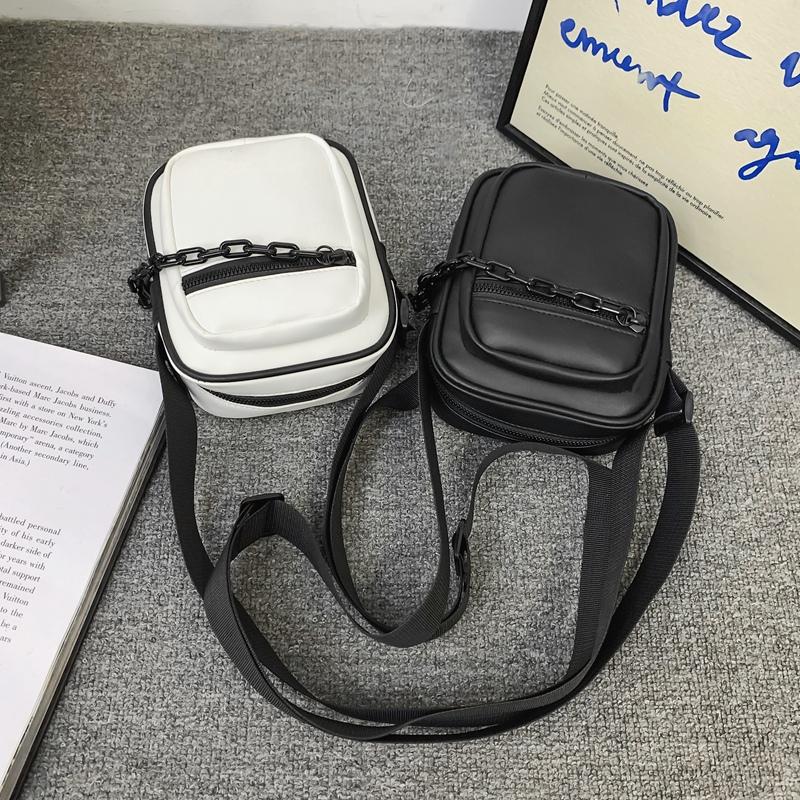 Trendy brand messenger bag men's backpack new trendy ins casual men's bag trendy fashion PU texture shoulder bag