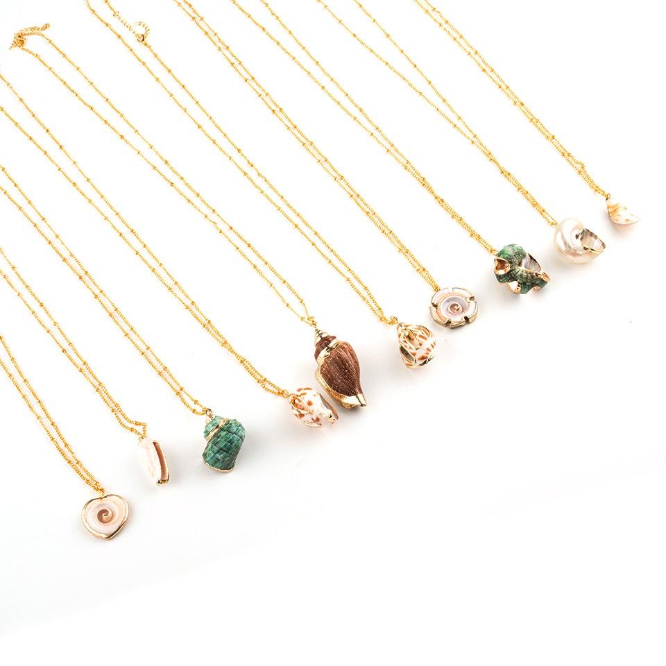 Natural Shell Series Jewelry Cute Style Small And Fresh Shell Pendant Necklace Female Personality Clavicle Chain
