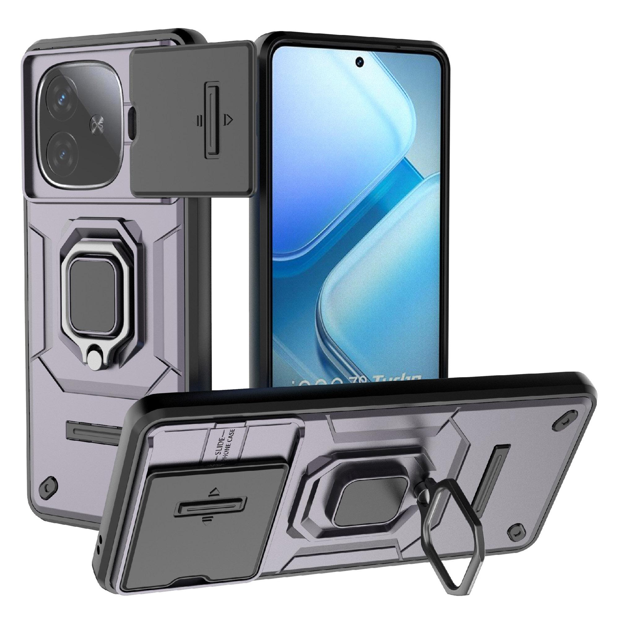 

Для vivo iQOO Z9 Turbo 5G Чехлы для телефона Оптом ПК+ТПУ Подставка Чехол для телефона с крышкой для камеры E