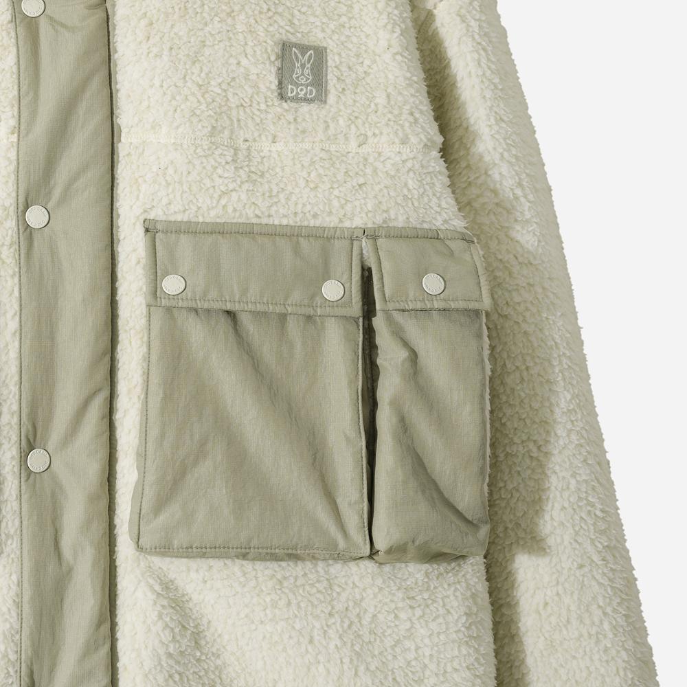 Dod Bark Fleece Utility Jacket (Ivory)
