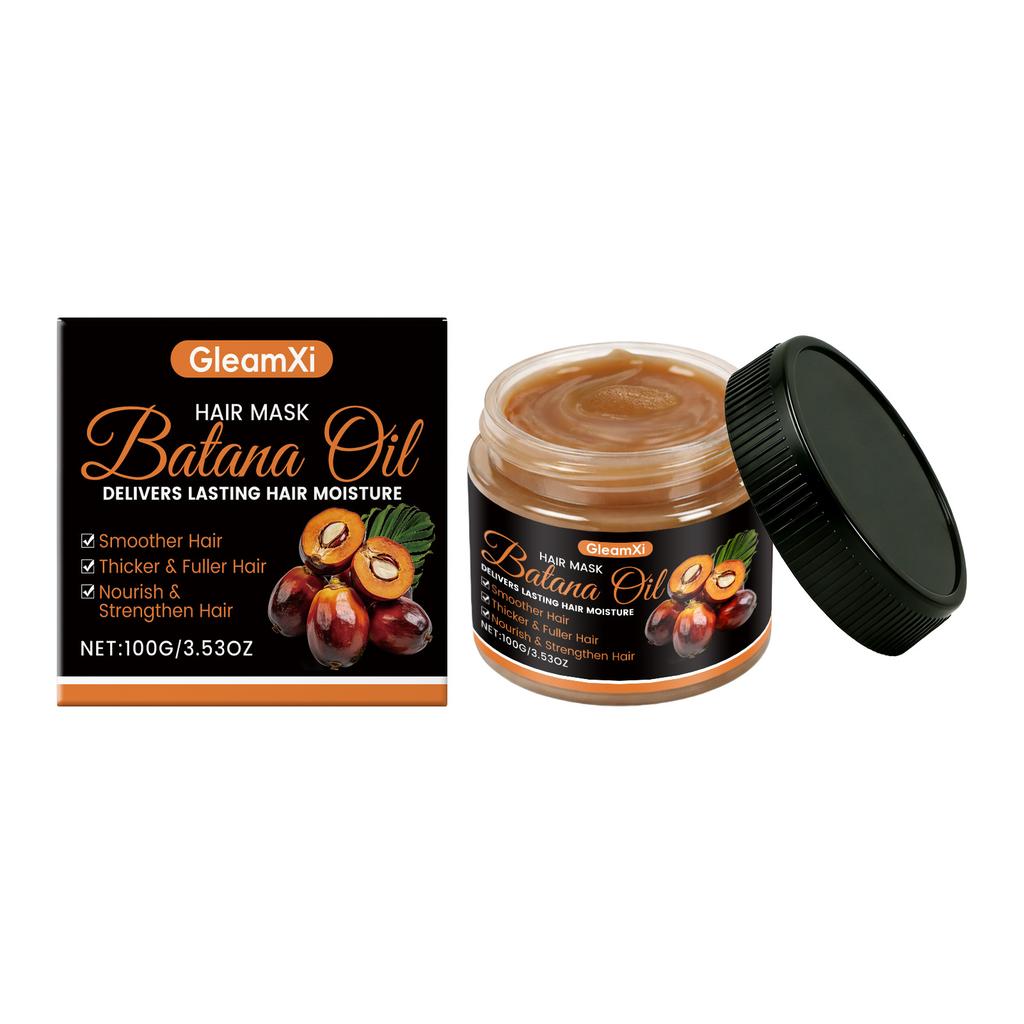 GleamXi Batana Öl Haarmaske spendet Feuchtigkeit und pflegt das Haar und bietet ein erfrischendes und strahlendes Haarpflegeerlebnis.