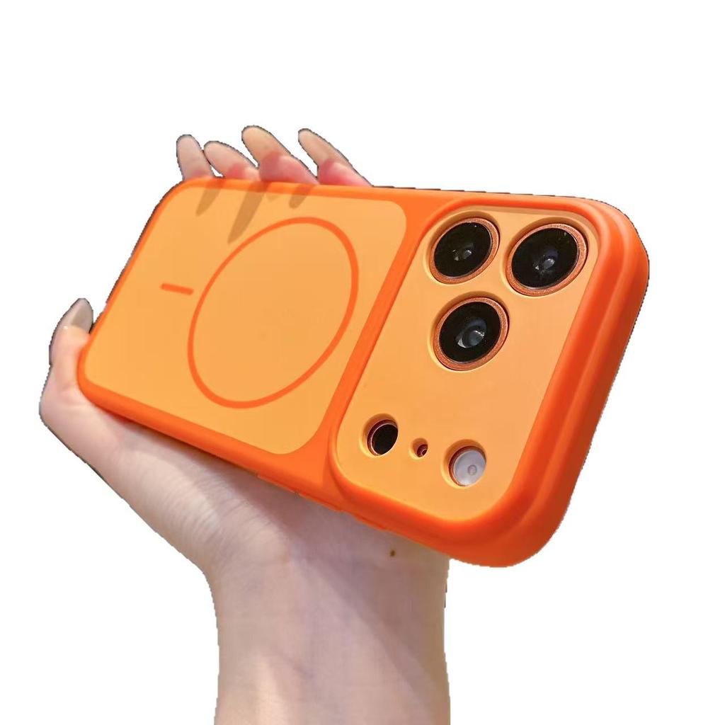 Two-Tone Magnetic Skin-Feel Case for iPhone 14/15P/16Pro Max/17Pro