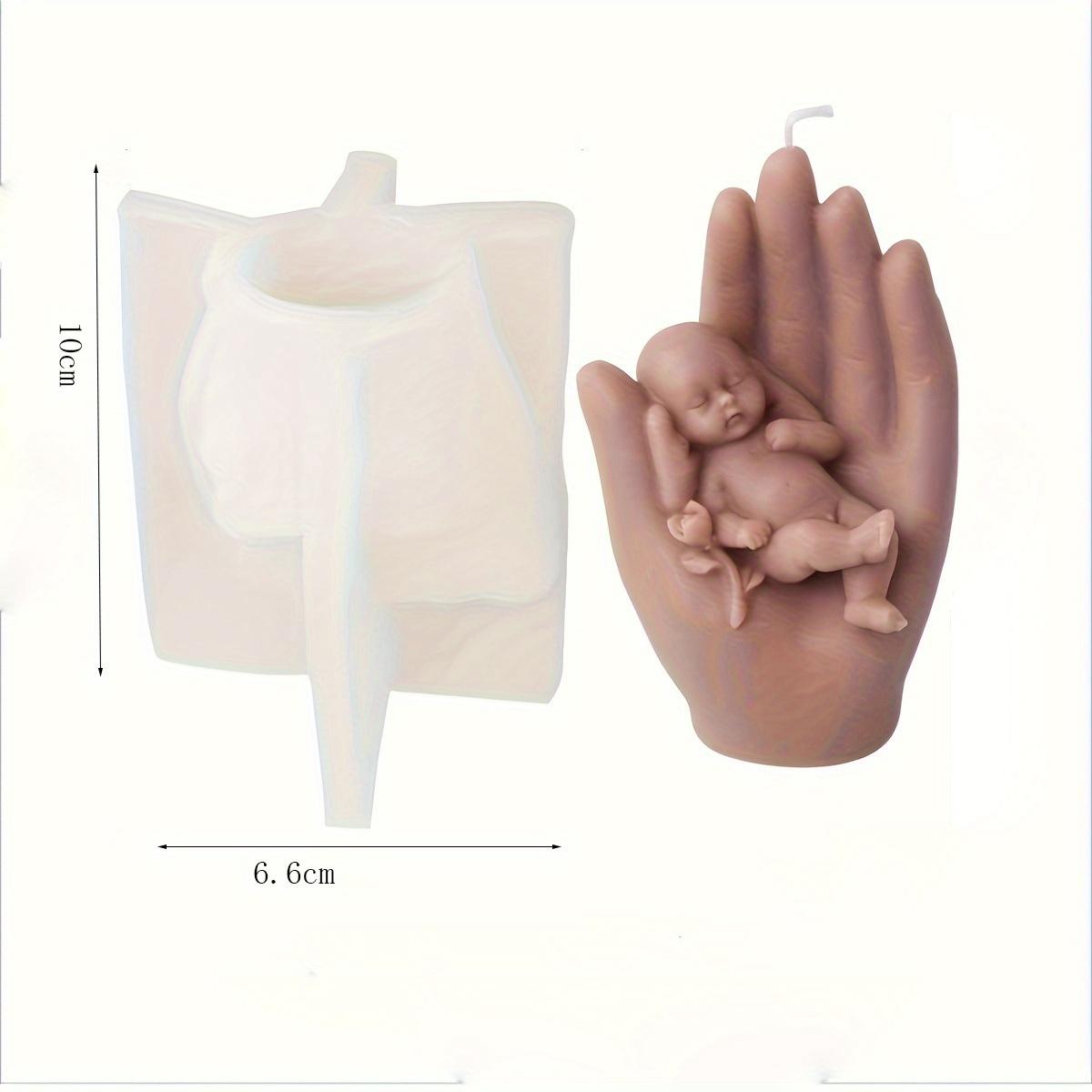 

3D Silicone Candle Mold Baby in Hand Silicone Mould Aromatherapy Soap Love Mother Plaster Decoration DIY Craft Gift