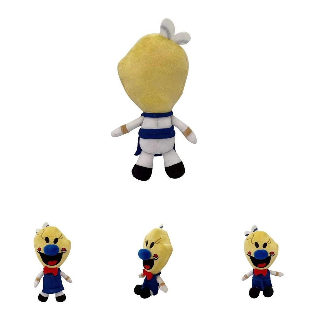 Adorable 25cm Ice Scream Rod Plush Toy Super Soft Stuffed Cartoon Horror Figure