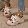 Fashion Cartoon Hole Shoes Women Wear Breathable and Non-smelly Feet Heightening Beach Sandals Thick-soled Non-slip Bag Head Slippers