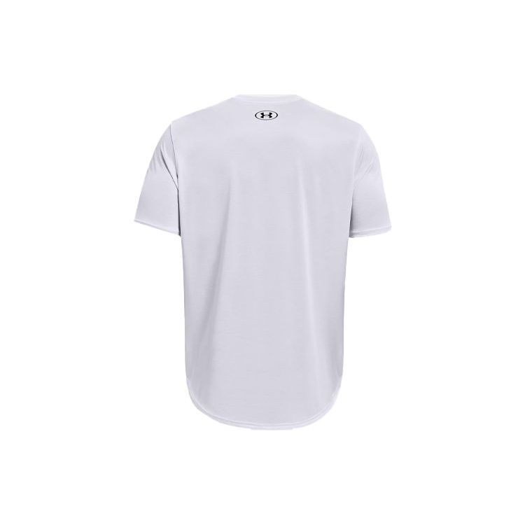 Under Armour Vent Casual Training Round Neck Loose Breathable Lightweight Short Sleeve T-Shirt Men Tops White 1365216-100