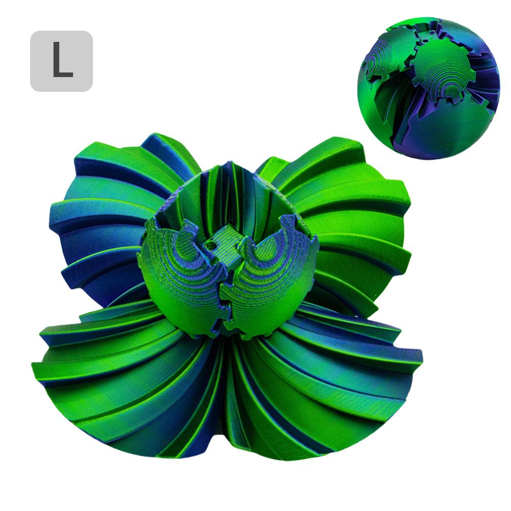 3D Printed Gear Ball Rotating Toy 3D Printed Rotating Gear Ball Desktop Innovative Decorative Model Gift for Kids and Adults