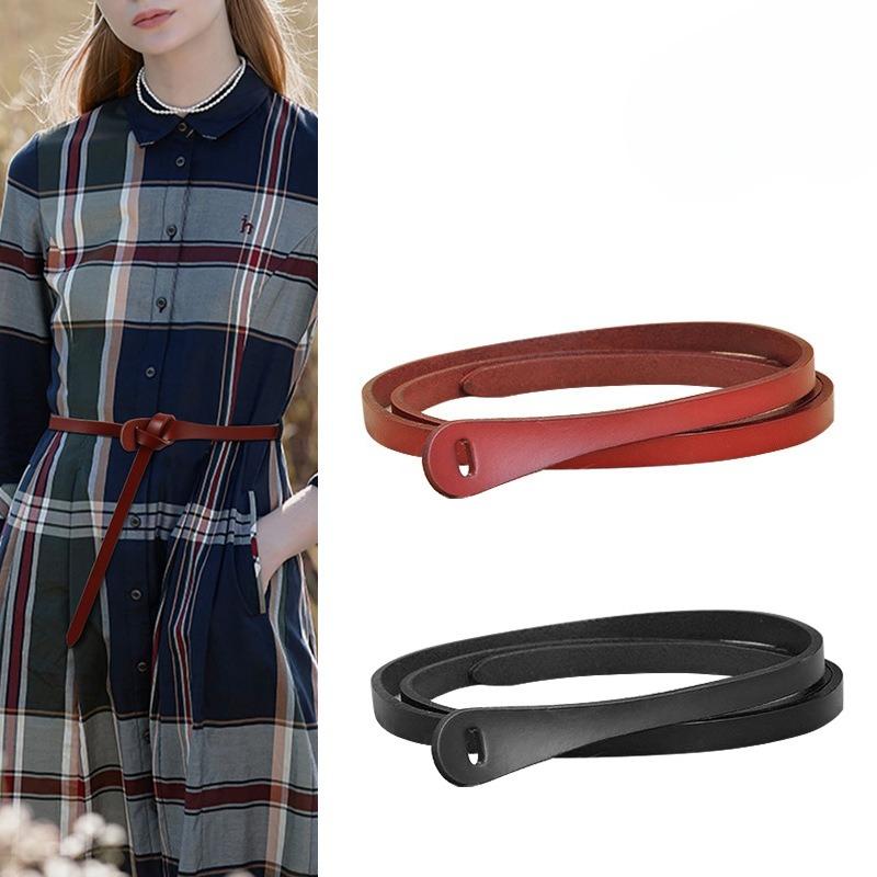 Slim Belt Casual Women's Belt Simple Women's Belt Fashionable and Versatile Dress Belt