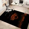 Knicks logo Print Area Rug - Soft, Washable Non-Slip Indoor Mat for Office Chairs, Living Room, Home Office Decorative Rug