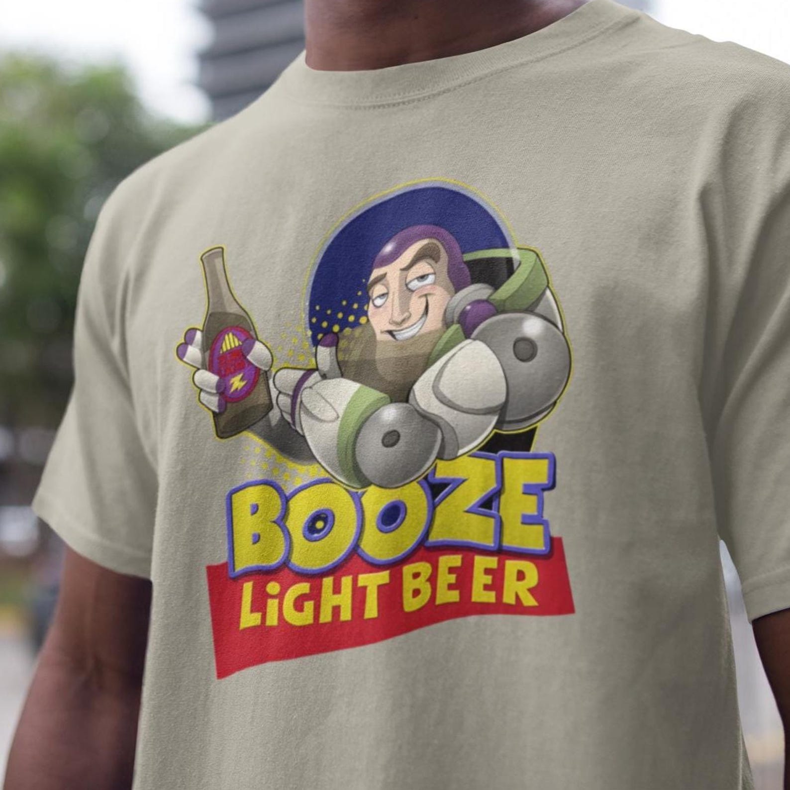 Funny Toy Story Beer T-Shirt, Disney World Shirt, Buzz Lite Beer Funny Disney Dad Shirt, Hollywood Studios, Beer Lover Tee 2XL