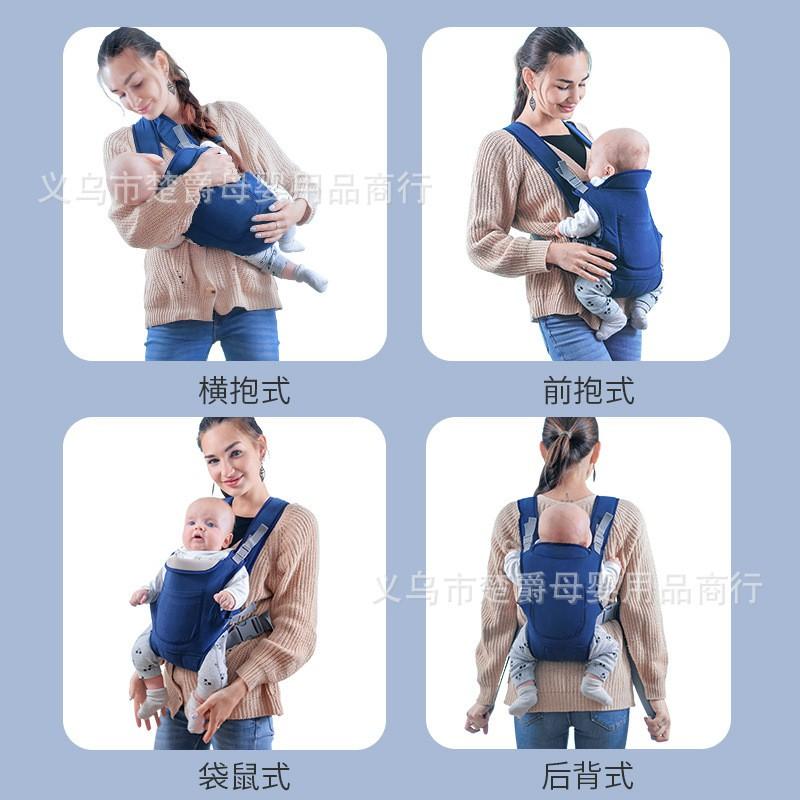 Ergonomic Baby Carrier Infants 0-36 Months Dual Shoulder Adjustable Cross Carry Front Back Backpack Style
