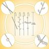 4 Pairs Ear Cuff Wrap Crawler Hook Earrings Gold Plated Rhinestone Crawler Earrings Long Piercing Wrap Climber Earrings for Women Valentine Birthday