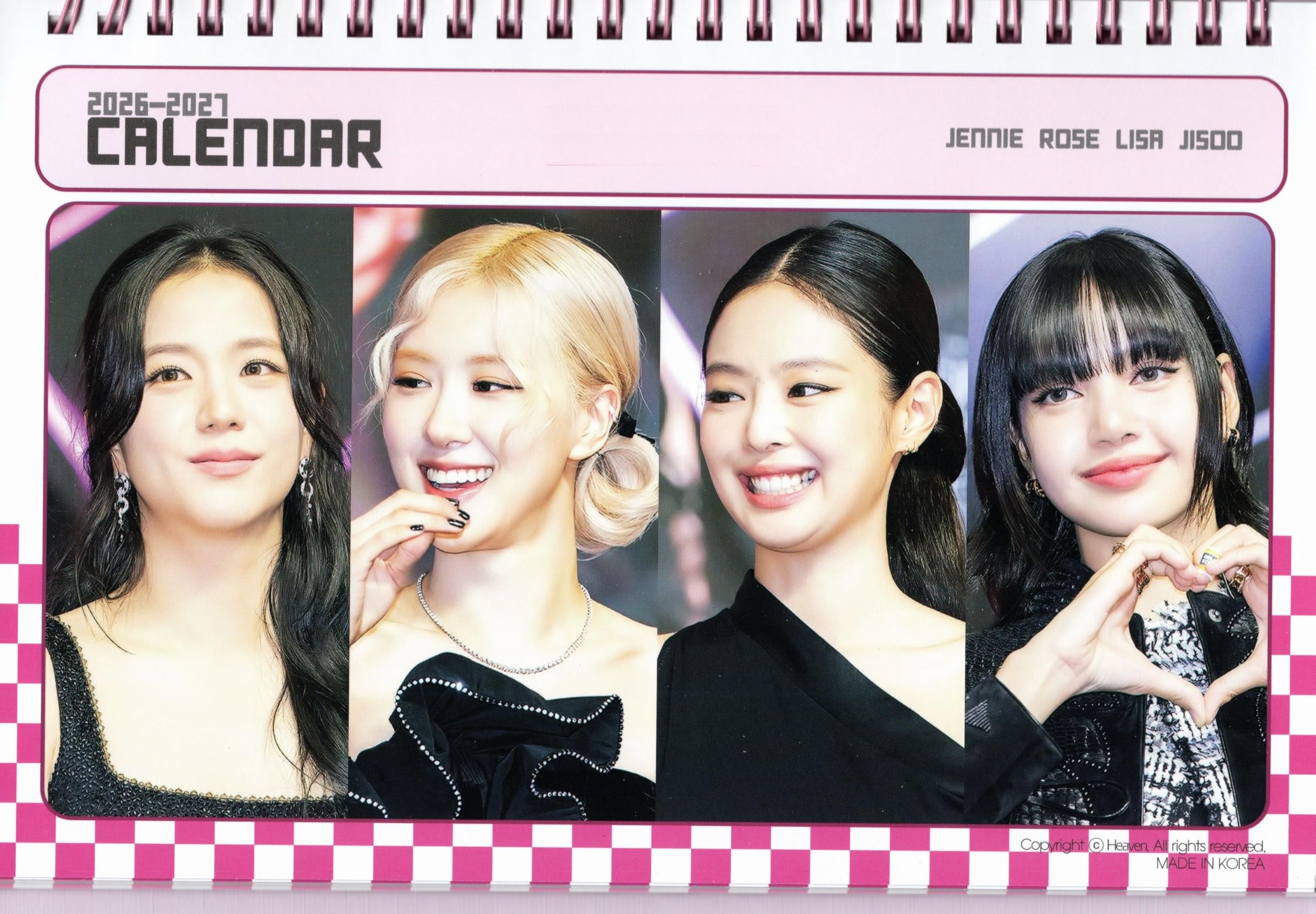 

Мерч Blackpink Настольный календарь Набор наклеек (Фотокнига) 2026-2027 (2 года) + К-ПОП