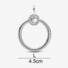 S925 Sterling Silver Color Necklace Collocation Pendant Moments Charms Bead For Women Fit Bracelet