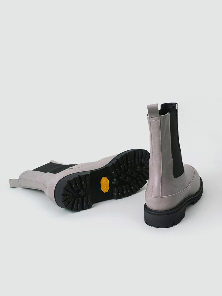 Heenn Chunky Sole Chelsea Boots - Dove Gray (Fleece Lining)