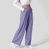 Mode Lose Plus Größe Frauen Hosen Neue Casual Plissee Elegante Büro Lange Hosen Damen Frau Einfarbig Hohe taille Breite bein Hosen Lose Hosen