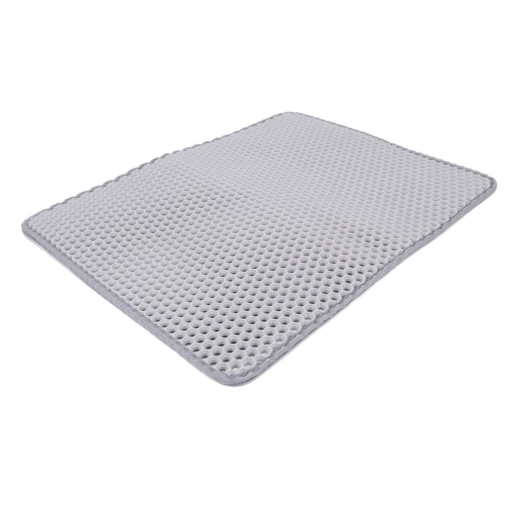 Double Layer Cat Litter Mat EVA Easy To Clean Washable Anti Slip Litter Catcher Mat for Cats Dogs