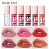 Moisturizing Lip Oil Set: Watery Mirror Gloss, Nourishing Lip Tint, Hydrating Transparent Serum – 6 Pieces