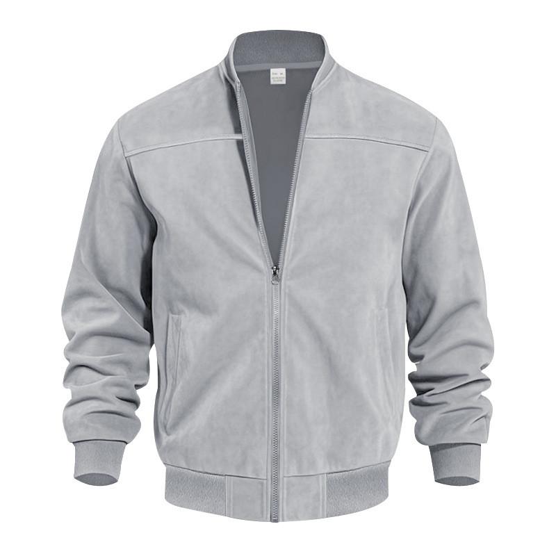 Giacca Punk in Pelle con Maniche e Zip da Uomo per Uso Casual Autunnale