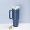 40oz Stainless Steel Insulated Giant Cup with Straw – Portable Ice Buster for Car