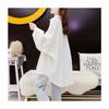 Women Loose Hollow Out Thin Breathable Casual Sunscreen Long Sleeve Shirt Outerwear