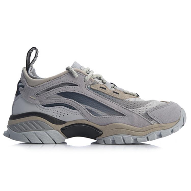 Li Ning Aurora Skywalk Textil, Spaltleder Rutschfest Und Atmungsaktiv Niedrige Freizeitschuhe Herren AGLP089-4