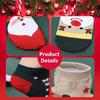 Christmas Sock Advent Calendar for Kids 24-Day Countdown Holiday Decoration Cotton Stocking Stuffers for Children's Rooms Parties