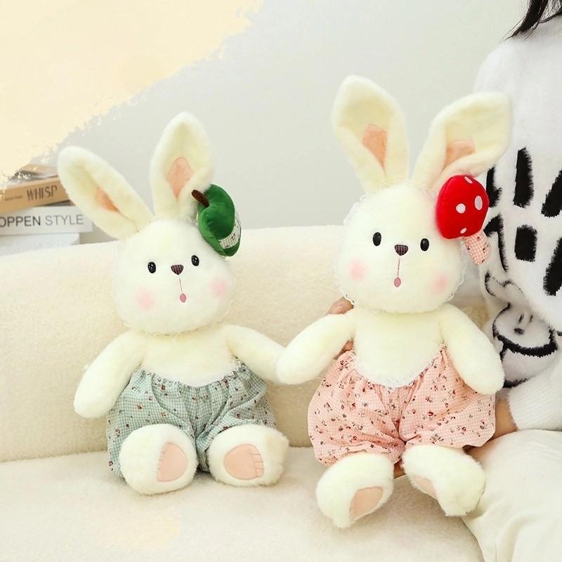 Adorable Warm Sun Fruit Rabbit Plush Toy Soft Stuffed Doll For Kids Bedtime Gift